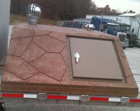 Sloped Front Decorative Top Shelter (SFDT)
